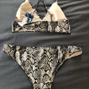 snakeskin bikini h&m